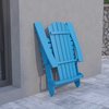 Flash Furniture Blue All-Weather Folding Adirondack Chairs, PK 2 2-JJ-C14505-BLU-GG